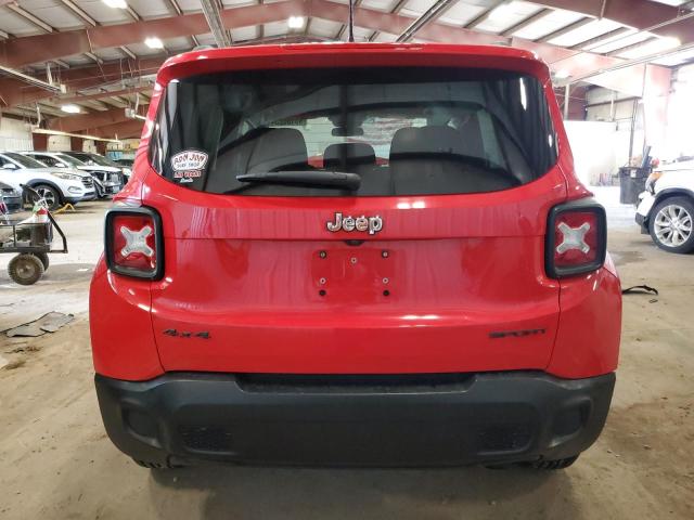 ZACCJBAT6GPE36984 - 2016 JEEP RENEGADE SPORT წითელი ფოტო 6