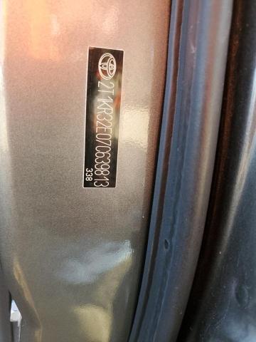 2T1KR32E07C639813 - 2007 TOYOTA COROLLA MA XR GRAY photo 13