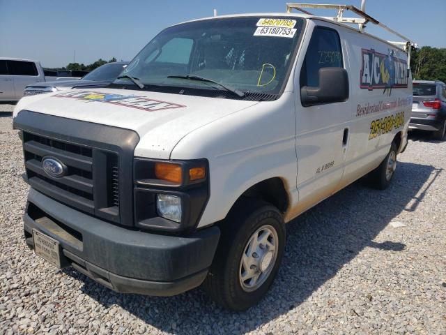 1FTNE14WX9DA38093 - 2009 FORD ECONOLINE E150 VAN WHITE photo 1