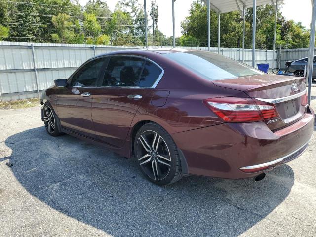 1HGCR2F51GA109445 - 2016 HONDA ACCORD SPORT BURGUNDY photo 2