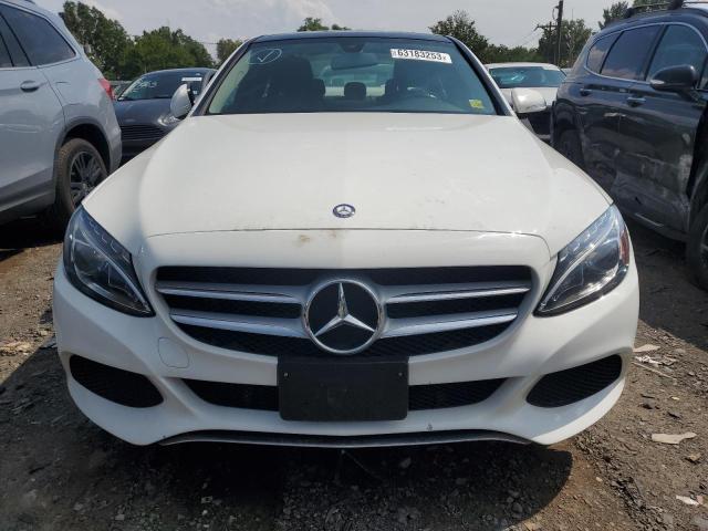 55SWF4KB0FU038304 - 2015 MERCEDES-BENZ C 300 4MATIC WHITE photo 5