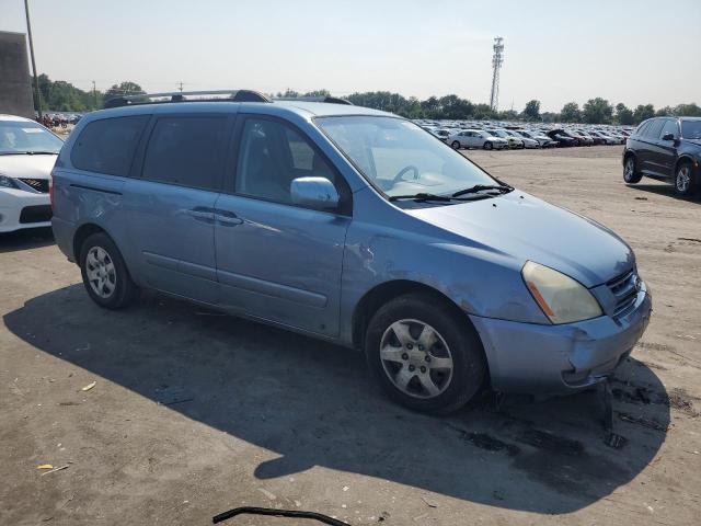 KNDMB233086250635 - 2008 KIA SEDONA EX BLUE photo 4