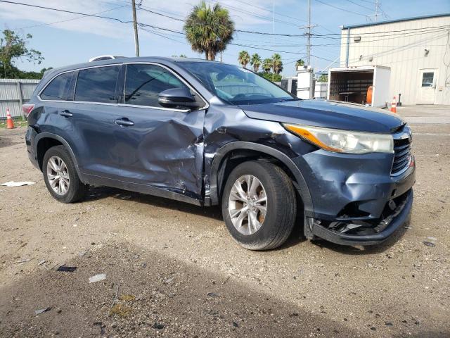 5TDZKRFH2FS067420 - 2015 TOYOTA HIGHLANDER LE BLUE photo 4