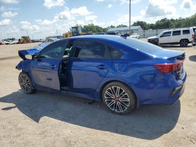 3KPF44ACXME417072 - 2021 KIA FORTE GT BLUE photo 2