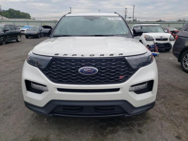 1FM5K8GCXLGA01372 - 2020 FORD EXPLORER ST WHITE photo 5