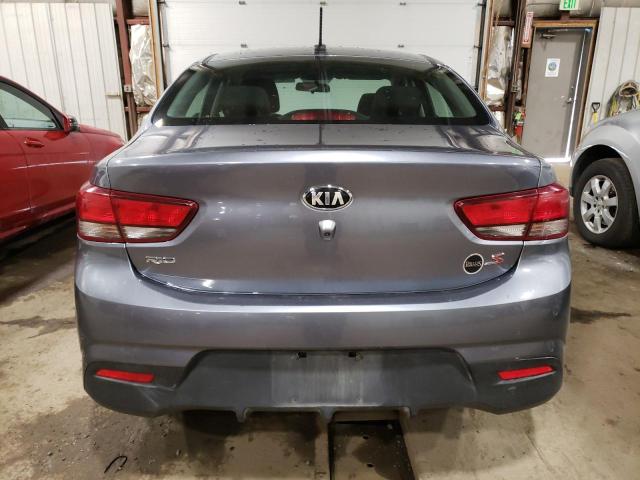 3KPA24AD3LE308279 - 2020 KIA RIO LX GRAY photo 6