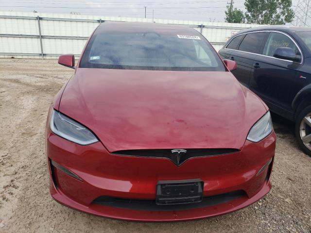 7SAXCDE5XPF416847 - 2023 TESLA MODEL X RED photo 5