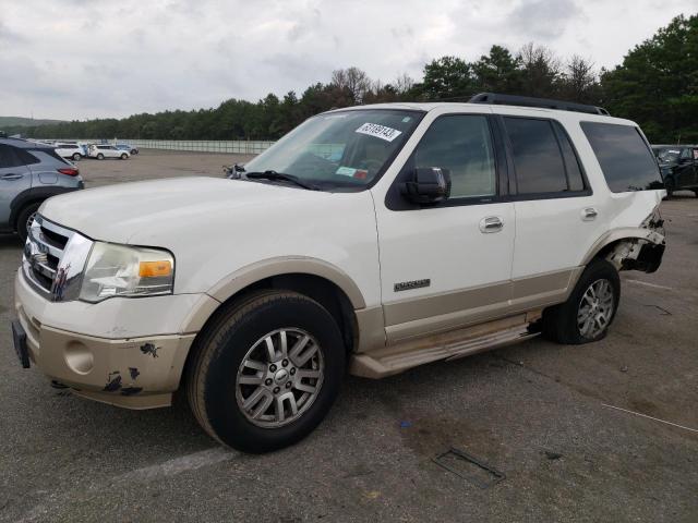 1FMFU18528LA16176 - 2008 FORD EXPEDITION EDDIE BAUER WHITE photo 1