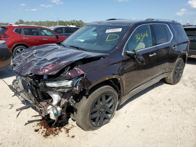 1GNEVKKW6NJ158534 - 2022 CHEVROLET TRAVERSE PREMIER MAROON photo 1