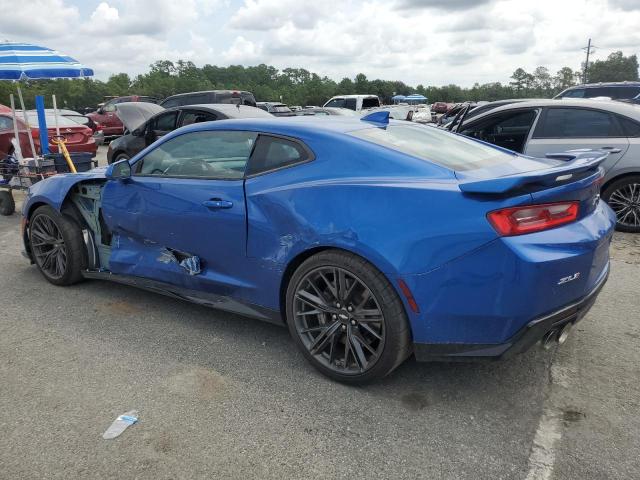 1G1FK1R6XJ0130007 - 2018 CHEVROLET CAMARO ZL1 BLUE photo 2