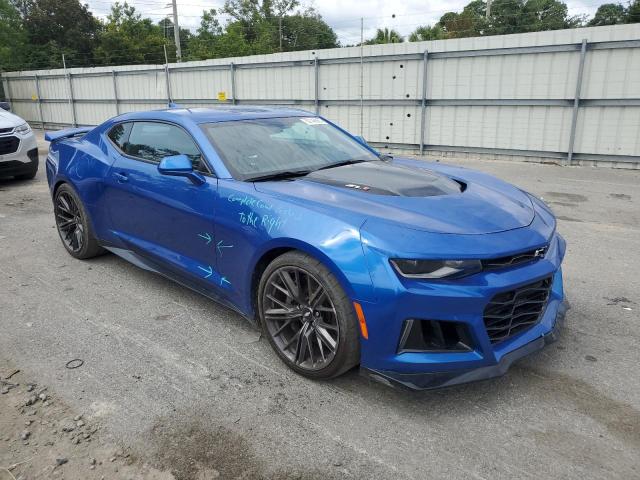 1G1FK1R6XJ0130007 - 2018 CHEVROLET CAMARO ZL1 BLUE photo 4