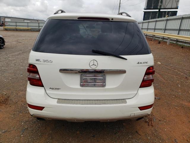 4JGBB8GBXBA687697 - 2011 MERCEDES-BENZ ML 350 4MATIC WHITE photo 6