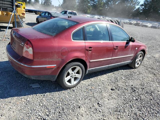 WVWTH63BX4P054151 - 2004 VOLKSWAGEN PASSAT GLX 4MOTION BURGUNDY photo 3