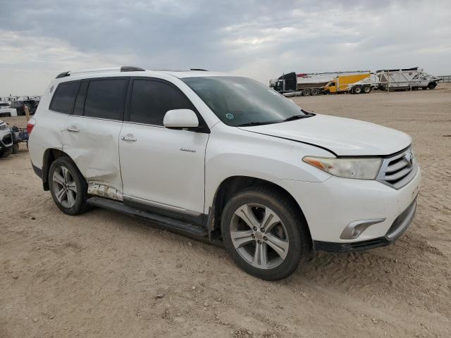 5TDYK3EH6BS046753 - 2011 TOYOTA HIGHLANDER LIMITED WHITE photo 4