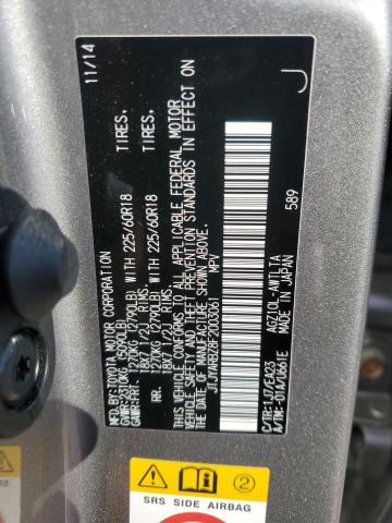 JTJYARBZ8F2003061 - 2015 LEXUS NX 200T SILVER photo 13