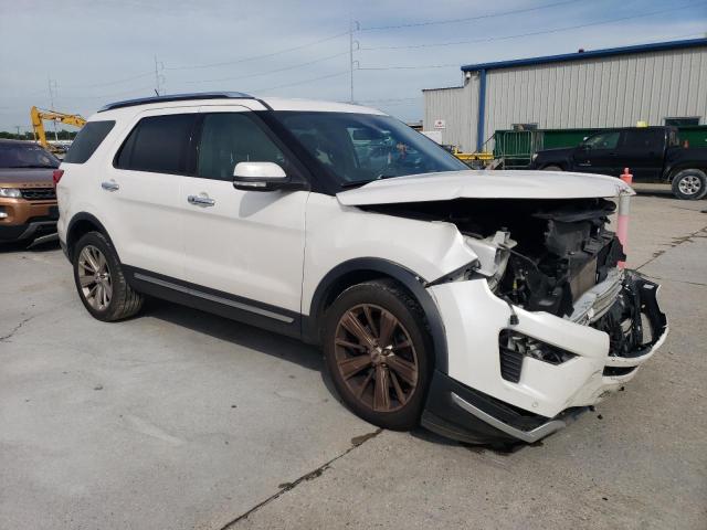 1FM5K7F87KGA32617 - 2019 FORD EXPLORER LIMITED WHITE photo 4