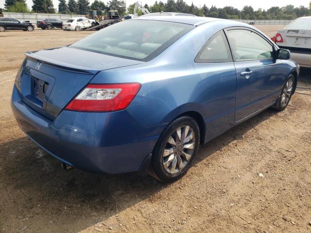 2HGFG12879H528174 - 2009 HONDA CIVIC EX BLUE photo 3