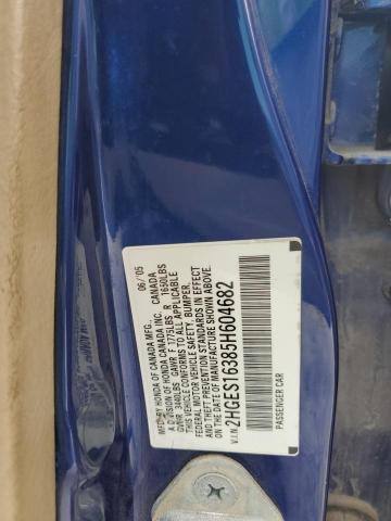 2HGES16385H604682 - 2005 HONDA CIVIC DX VP 蓝色 照片 13