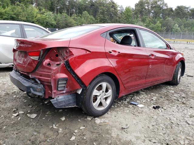 5NPDH4AE0FH648798 - 2015 HYUNDAI ELANTRA SE RED photo 3