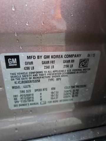 KL4CJBSB0DB153258 - 2013 BUICK ENCORE CONVENIENCE Boz foto 12