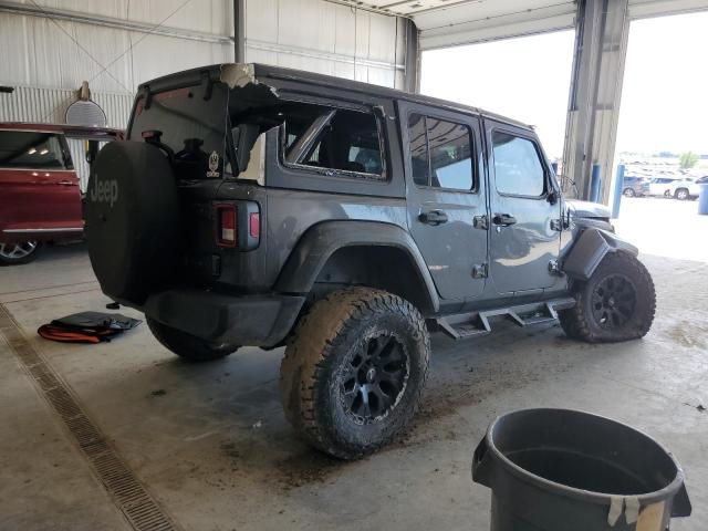 1C4HJXDN1JW224102 - 2018 JEEP WRANGLER U SPORT Grafitowy zdjęcie 3
