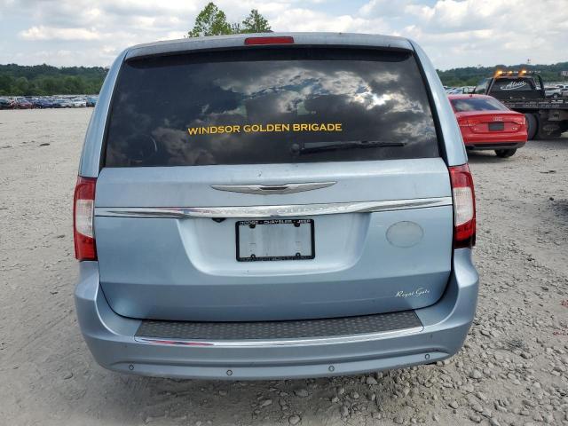 2C4RC1CG6DR647219 - 2013 CHRYSLER TOWN & COU TOURING L BLUE photo 6