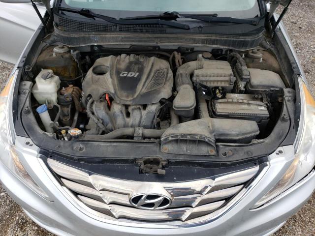 5NPEB4AC0CH489698 - 2012 HYUNDAI SONATA GLS SILVER photo 11