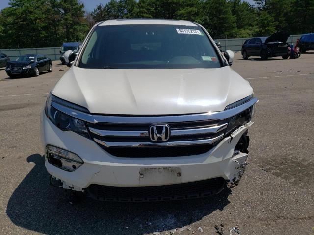 5FNYF6H50HB009881 - 2017 HONDA PILOT EXL WHITE photo 5