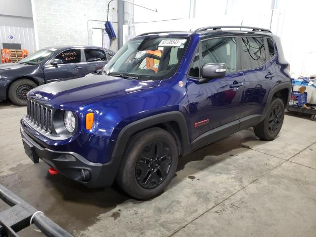 ZACCJBCB4JPH58972 - 2018 JEEP RENEGADE TRAILHAWK BLUE photo 1