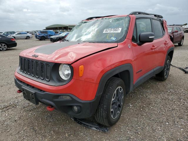 ZACCJBCT6GPC59611 - 2016 JEEP RENEGADE TRAILHAWK RED photo 2