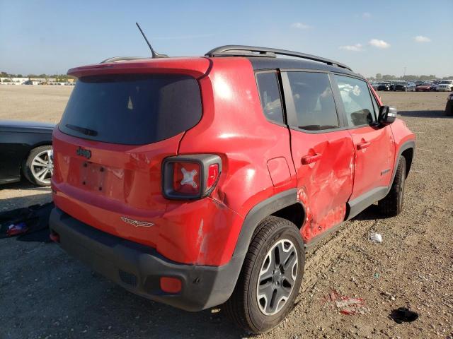 ZACCJBCT6GPC59611 - 2016 JEEP RENEGADE TRAILHAWK RED photo 4