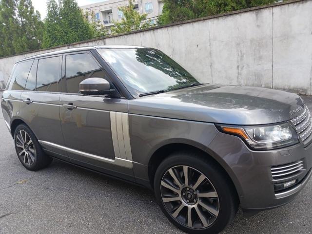 SALGV2TF1FA234753 - 2015 LAND ROVER RANGE ROVE AUTOBIOGRAPHY GRAY photo 1