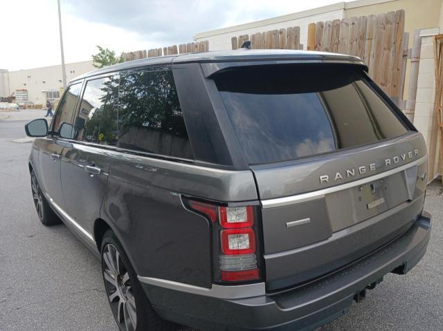 SALGV2TF1FA234753 - 2015 LAND ROVER RANGE ROVE AUTOBIOGRAPHY GRAY photo 3