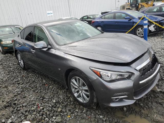 JN1BV7AR1FM413422 - 2015 INFINITI Q50 BASE GRAY photo 4