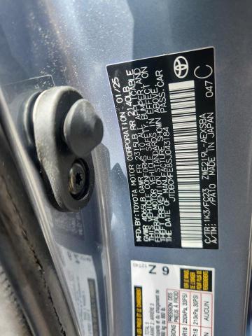 JTDBCMFE8SJ043184 - 2025 TOYOTA COROLLA LE 蓝色 照片 12