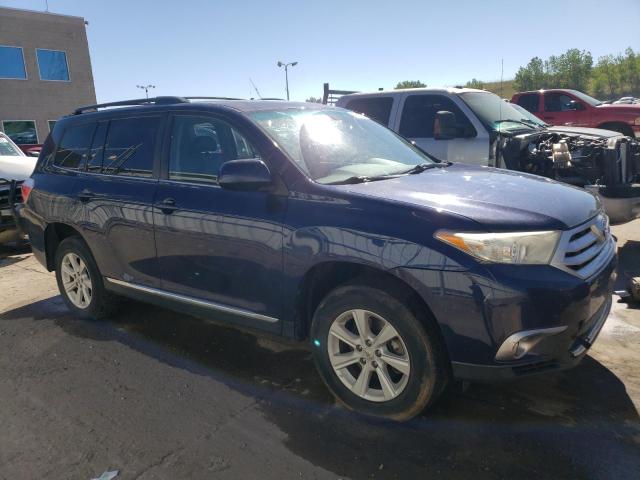 5TDBK3EH6CS151221 - 2012 TOYOTA HIGHLANDER BASE BLUE photo 4