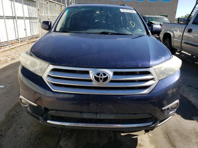 5TDBK3EH6CS151221 - 2012 TOYOTA HIGHLANDER BASE BLUE photo 5