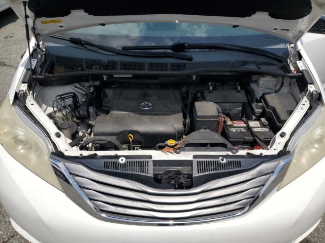 5TDYK3DC9BS012876 - 2011 TOYOTA SIENNA XLE 白色 照片 12