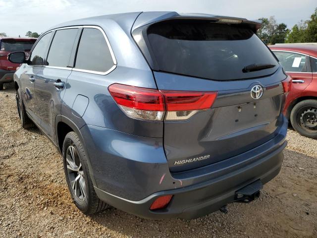 5TDZZRFH4KS358281 - 2019 TOYOTA HIGHLANDER LE BLUE photo 3