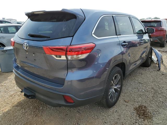 5TDZZRFH4KS358281 - 2019 TOYOTA HIGHLANDER LE BLUE photo 4