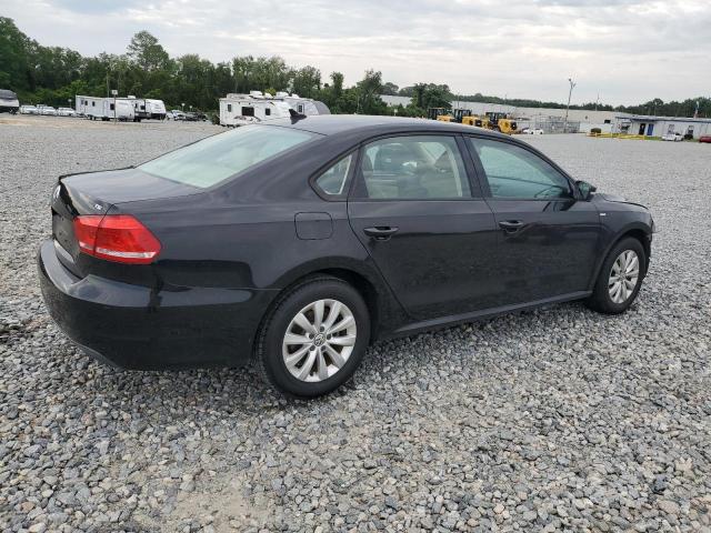1VWAS7A35FC044922 - 2015 VOLKSWAGEN PASSAT S BLACK photo 3