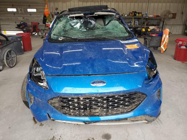 1FMCU9BZ9LUB96417 - 2020 FORD ESCAPE SE SPORT BLUE photo 5