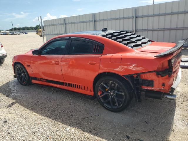 2C3CDXCT9NH111086 - 2022 DODGE CHARGER R/T ORANGE photo 2