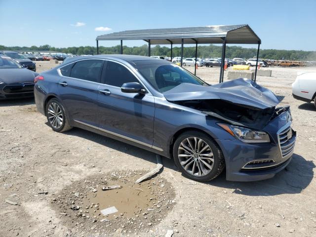 KMHGN4JEXFU089784 - 2015 HYUNDAI GENESIS 3.8L Көк фото 4