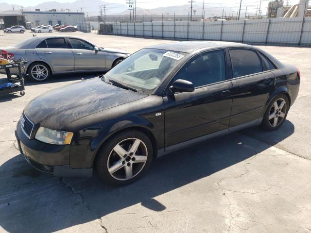 WAUJC68E03A233385 - 2003 AUDI A4 1.8T BLACK photo 1