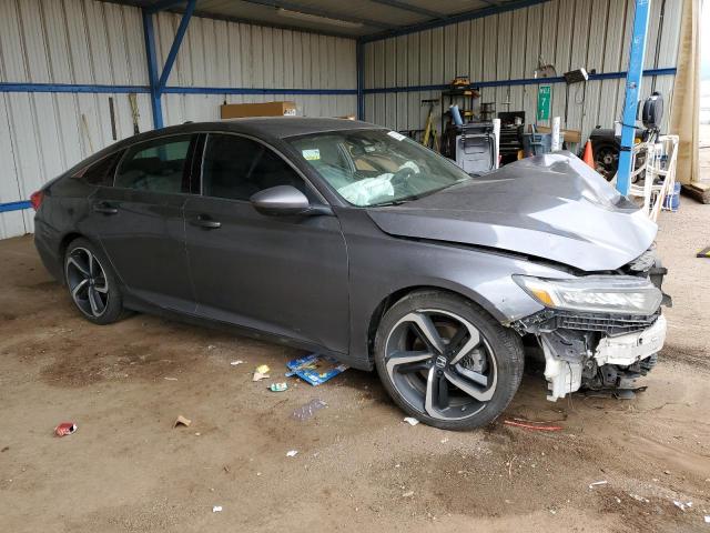 1HGCV1F39JA008424 - 2018 HONDA ACCORD SPORT GRAY photo 4