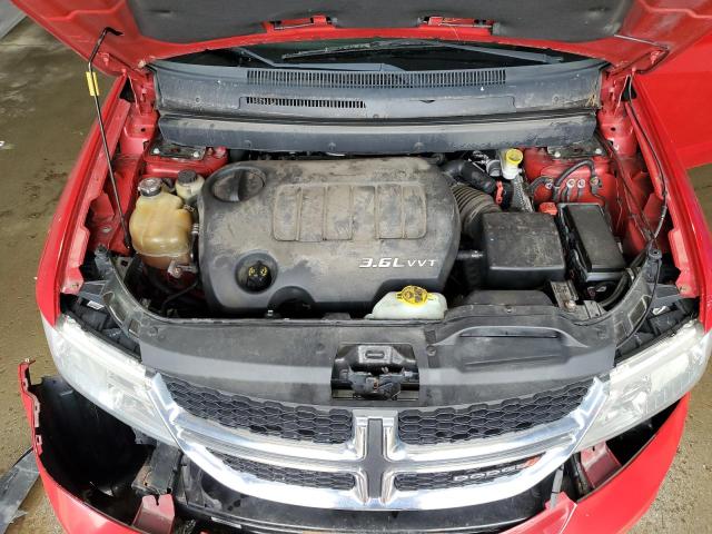 3C4PDDBG8DT507385 - 2013 DODGE JOURNEY SXT წითელი ფოტო 12