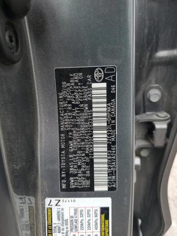 2T1KR32E17C633115 - 2007 TOYOTA COROLLA MA XR GRAY photo 12