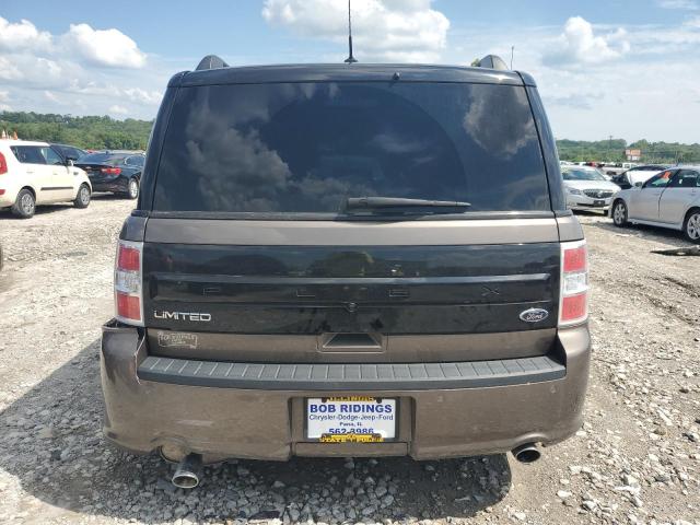 2FMGK5D87KBA08471 - 2019 FORD FLEX LIMITED BROWN photo 6