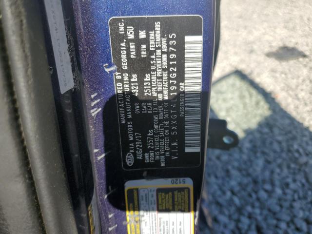 5XXGT4L19JG219735 - 2018 KIA OPTIMA LX Көк фото 12